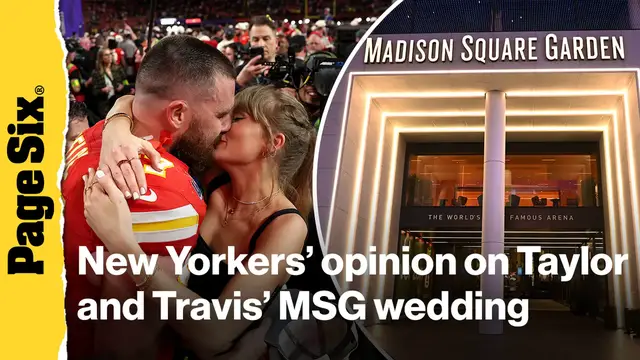 Video thumbnail for New Yorkers give their hot takes on Taylor Swift and Travis Kelce's Madison Square Garden wedding