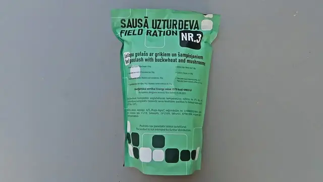 'Video thumbnail for New Generation Latvian MRE 2022 Meals Ready to Eat'