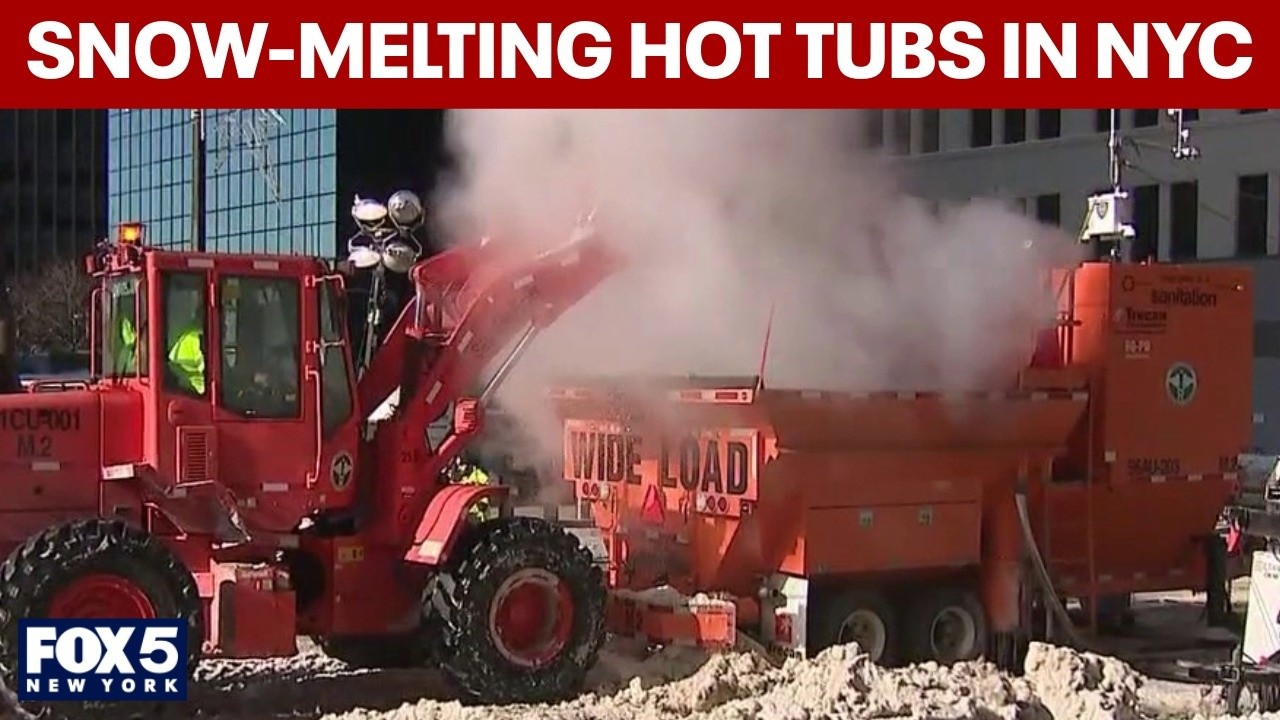 Video thumbnail for Snow-melting hot tubs in NYC