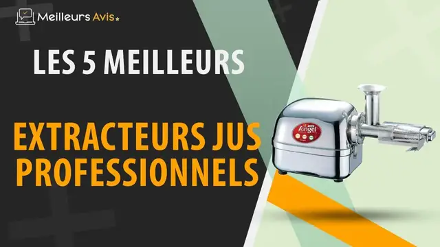 Video thumbnail for ⭐️ MEILLEUR EXTRACTEUR JUS PROFESSIONNEL - Avis & Guide d'achat (Comparatif 2023)