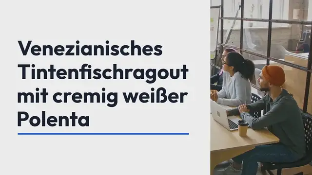 Video thumbnail for Seppie al nero con polenta