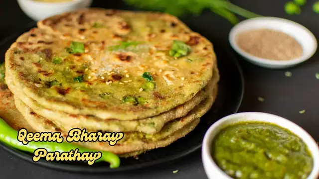 Video thumbnail for Qeema Bharay Parathay or Minced Meat Filled Parathay
