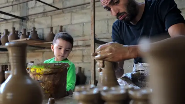 'Video thumbnail for Gaza’s potters rebuild life through clay and tradition'