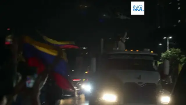 Video thumbnail for María Corina Machado seeks talks with Delcy Rodríguez after return from exile