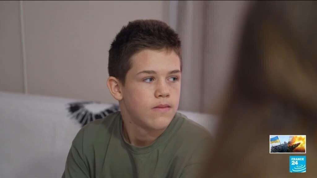 Video thumbnail for War in Ukraine: Children who fled Russian-occupied Ukrainian territories share their stories