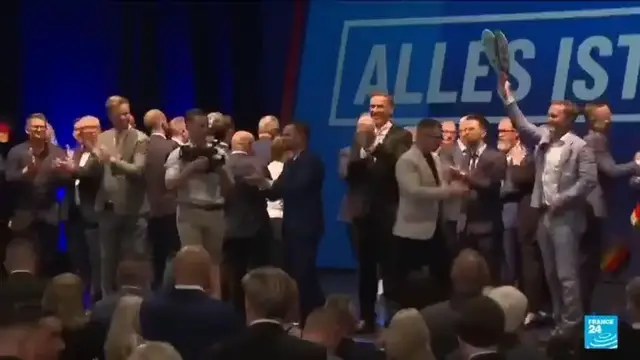 Video thumbnail for Far-right AfD wins crushing victory in German state election