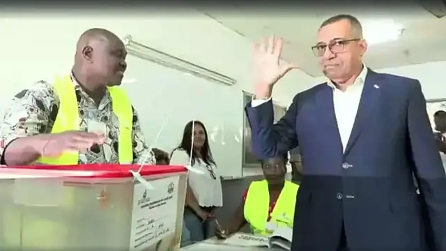 Video thumbnail for Vote-counting underway following Sao Tome and Principe's presidential election