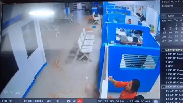 Video thumbnail for India: CCTV Captures Chilli Powder Robbery at SBI Branch in Nagpur.
