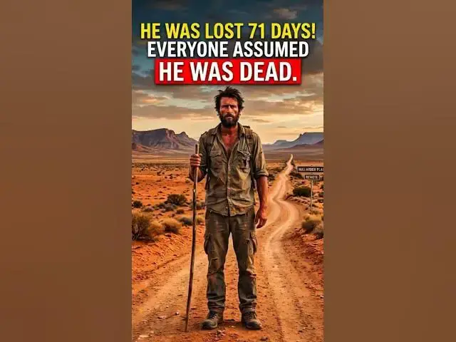Video thumbnail for "He was lost in the Australian outback for 71 days🖤