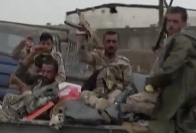 Video thumbnail for Houthis celebrate seizing control of Yemen’s Red Sea coast