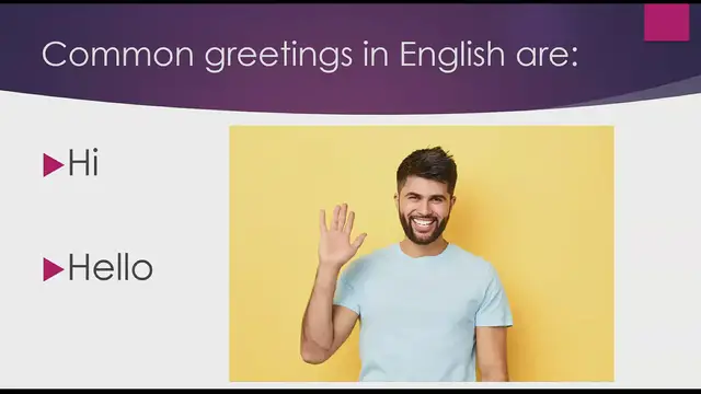 Video thumbnail for Say it Right in English:  Greetings
