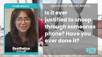 Video thumbnail for ilsathejoe believes it's justified to snoop, but you might not like what you find!