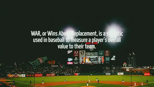 Video thumbnail for What Is War In Baseball
