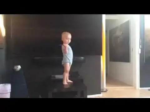 Video thumbnail for Baby boy climbing