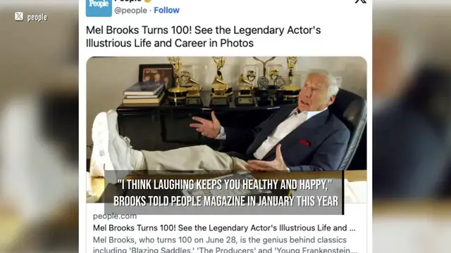 Video thumbnail for NEWS OF THE WEEK: Mel Brooks turns 100.