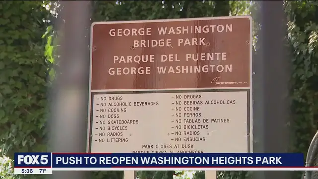 'Video thumbnail for Push to reopen Washington Heights Park'