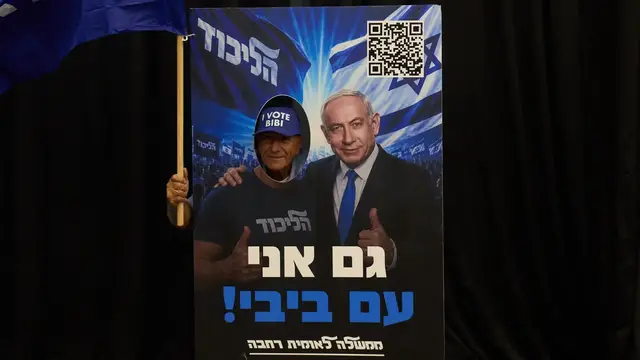 Video thumbnail for AI floods Israel election campaign as Netanyahu’s Likud leads content push