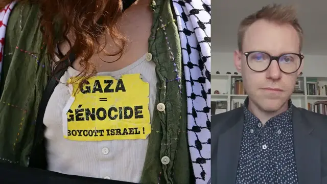 'Video thumbnail for Israel's actions in Gaza meet legal definition of genocide, scholars group says'