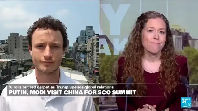 'Video thumbnail for Xi hosts Putin, Modi at SCO summit in show of Global South unity'