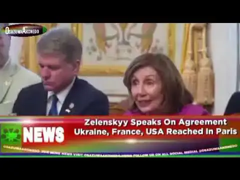 Video thumbnail for Zelenskyy Speaks On Agreement Ukraine, France, USA Reached In Paris ~ OsazuwaAkonedo