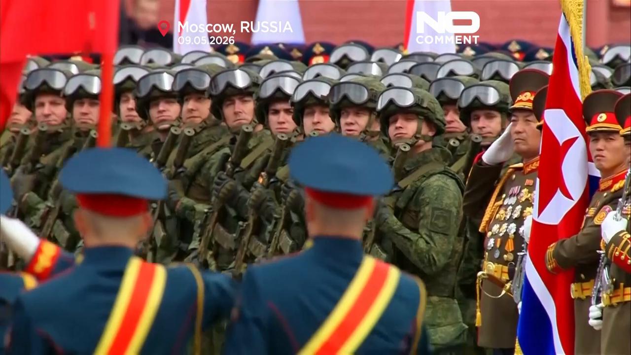 Video thumbnail for Watch: Putin oversees Russia Victory Day military parade in Moscow