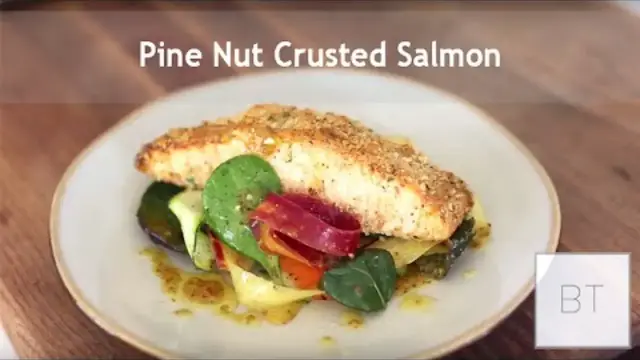 'Video thumbnail for Pine Nut Crusted Salmon'