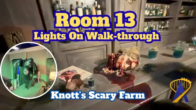 Video thumbnail for Room 13 Lights On Walkthrough - Knott's Scary Farm Tour