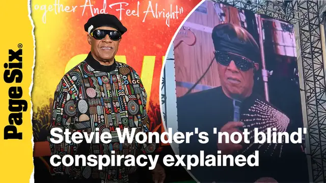 Video thumbnail for Stevie Wonder's 'not blind' conspiracy theory explained