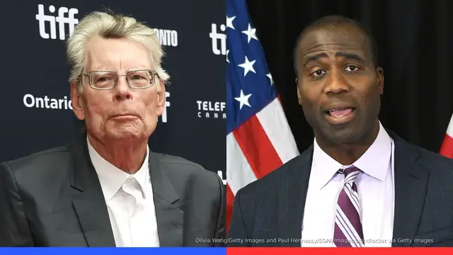 'Video thumbnail for Florida skipped research before ending vaccine mandates; Stephen King has a prediction for Trump supporters:'