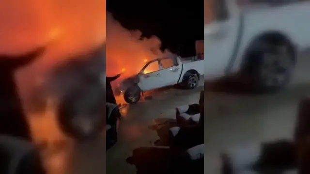 Video thumbnail for Palestine: Vehicle Set Ablaze In West Bank Settler Attack.