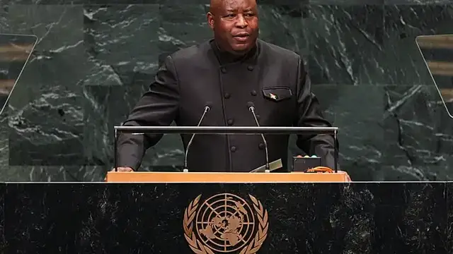 Video thumbnail for Persistent violence stalling African development, Burundi's Ndayishimiye tells summit