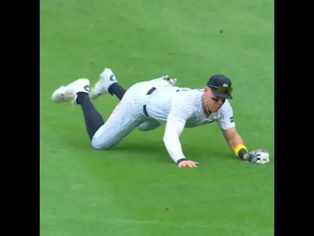 'Video thumbnail for Aaron Judge's AMAZING Diving Catch! | 09/07/2025'