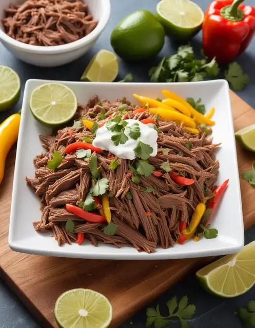 Video thumbnail for Mexican Style Shredded Beef