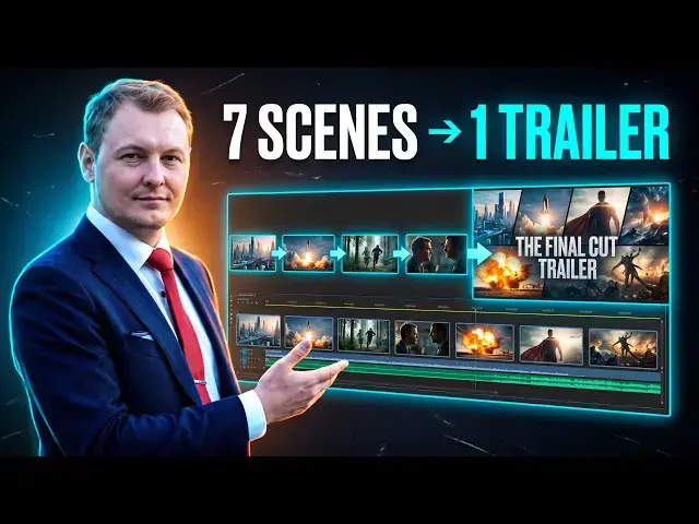 Video thumbnail for AI Book Trailer: Stitch 7 Scenes Together in Minutes