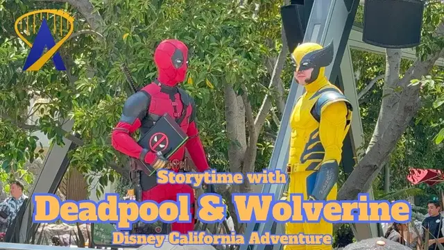 'Video thumbnail for Story time with Deadpool and Wolverine at Disneyland'