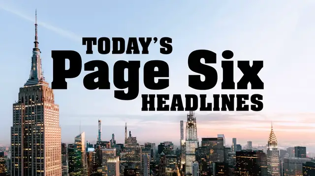 'Video thumbnail for Today's Page Six Headlines'