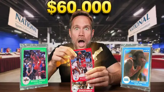 Video thumbnail for Sports Card Investor: We Opened $60,000 in Michael Jordan Rookie Packs at the National!