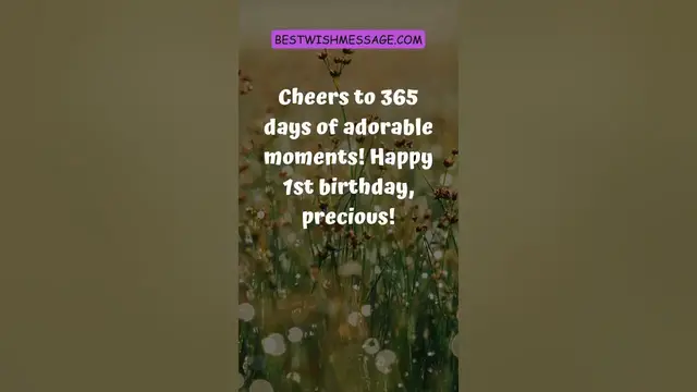 'Video thumbnail for Happy 1st Birthday Wishes and Messages #birthdaywishes'