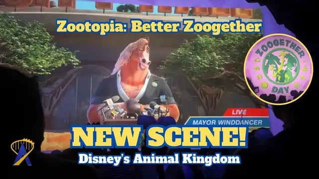 Video thumbnail for NEW Mayor Winddancer Intro For Zootopia: Better Zoogether at Disney's Animal Kingdom