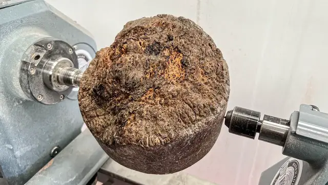 Video thumbnail for Woodturning – Feels like I am turning a ROCK