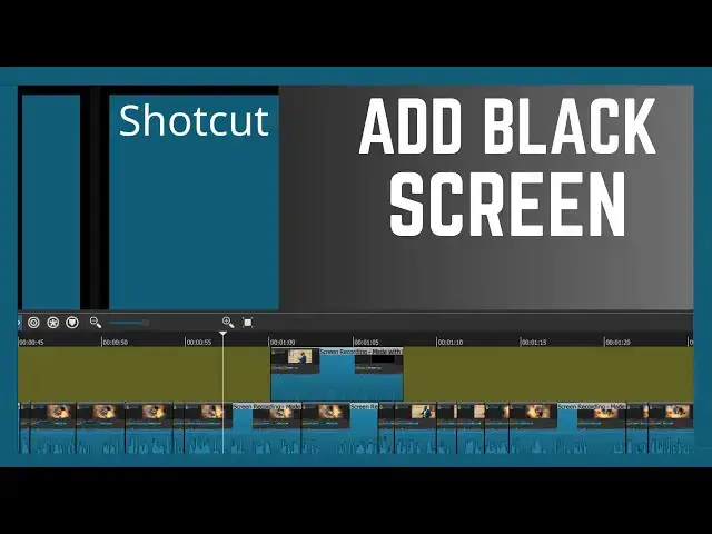 'Video thumbnail for How To Add Black Screen In Shotcut, Black Color | Shotcut Video Editor Tutorial'