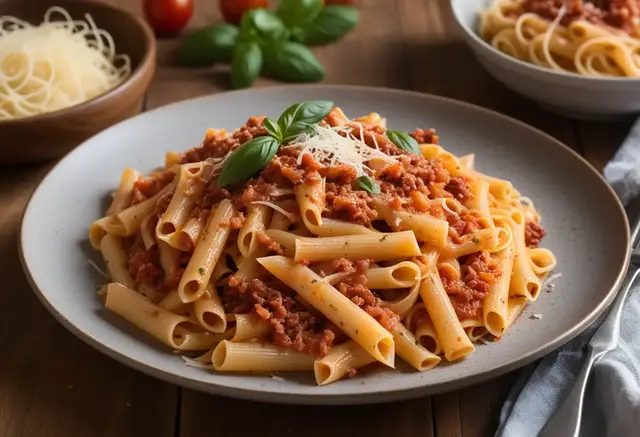 Video thumbnail for Gigi Hadid's Spicy Vodka Pasta_ A Carnivore- Friendly Twist