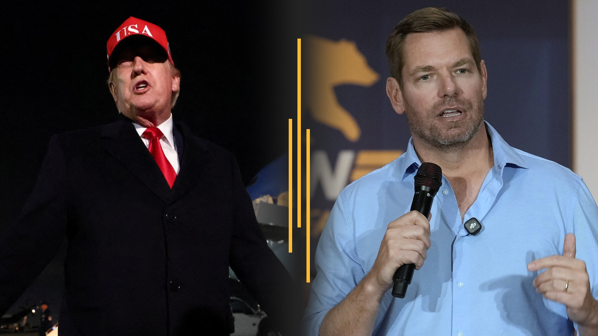Video thumbnail for Trump vows Strait of Hormuz blockade; Swalwell drops out of California governor’s race
