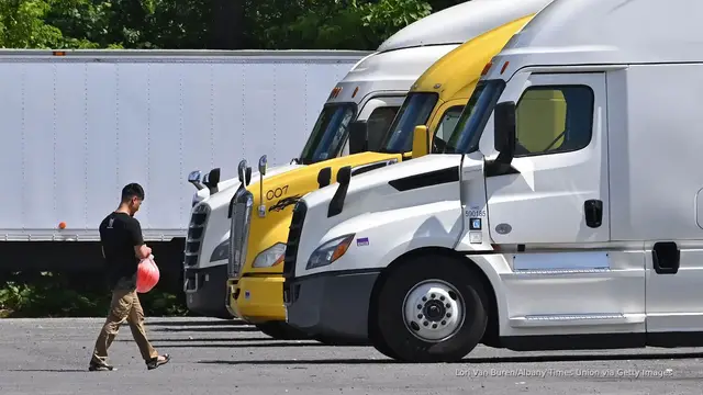 'Video thumbnail for Alabama truckers among first ticketed under tougher English-language rule'