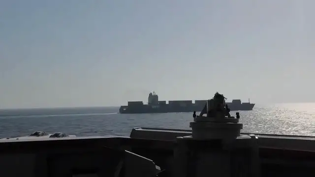 Video thumbnail for Iran: Vessel with 30 crew reports attack near Strait of Hormuz, seeks assistance.