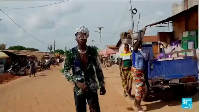 'Video thumbnail for Recycled fashion: Meet Benin designer 'President Djangoun''
