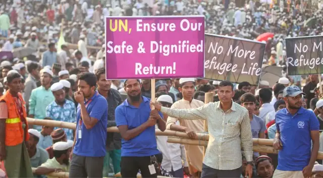 'Video thumbnail for UN to hold Rohingya conference as refugee camps face aid crisis'