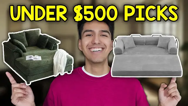 Video thumbnail for 7 Best Sleeper Sofas Under $500 (Budget Picks)