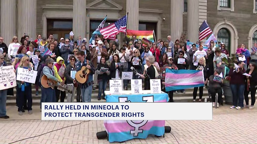 Video thumbnail for Long Islanders rally to protect transgender rights, celebrate community