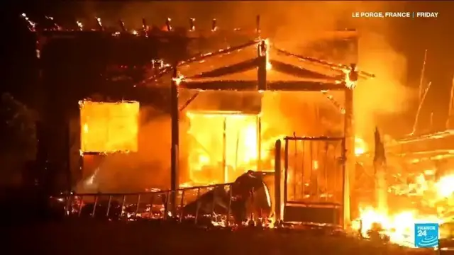 Video thumbnail for Nearly 98,000 hectares burned in France, a 'historic record' says government